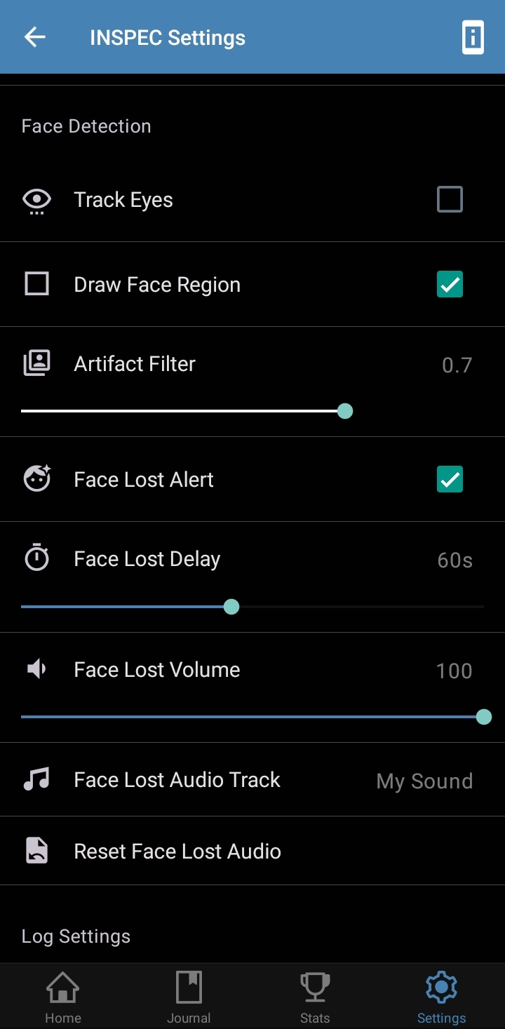 INSPEC Lucid Dreaming Device Face Lost Detection